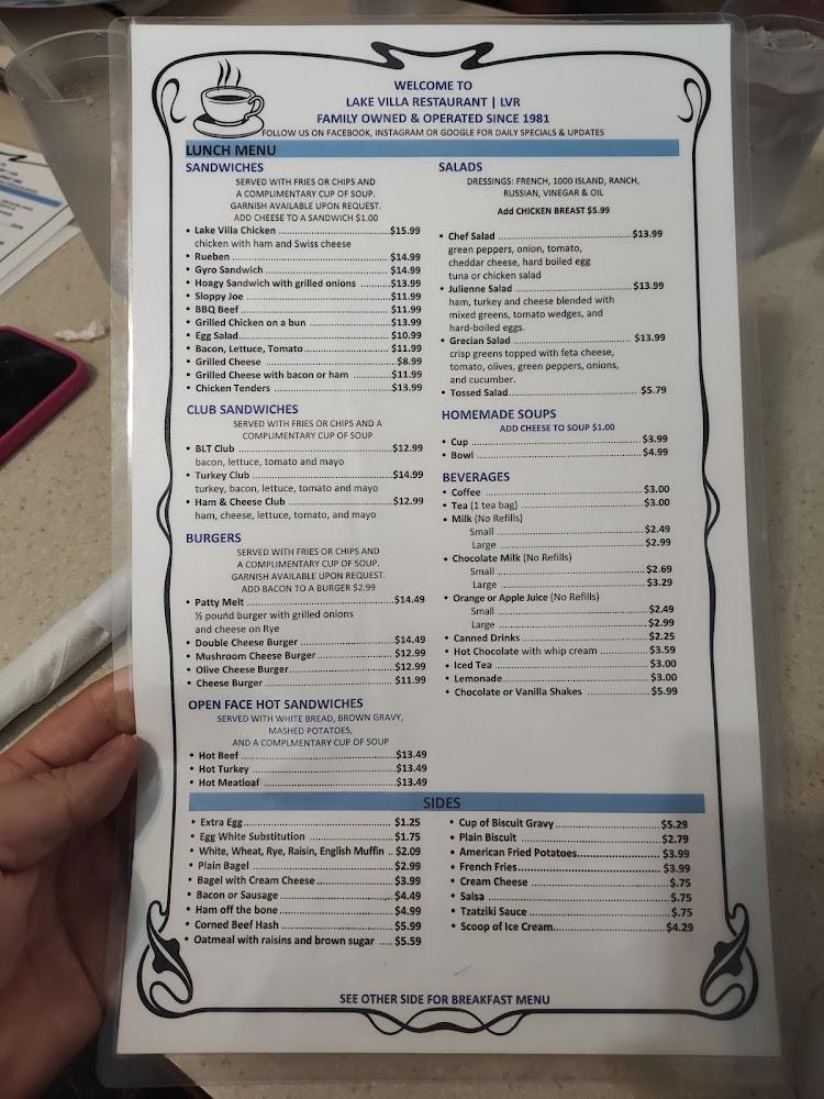 Lake Villa Restaurant Menu image 4